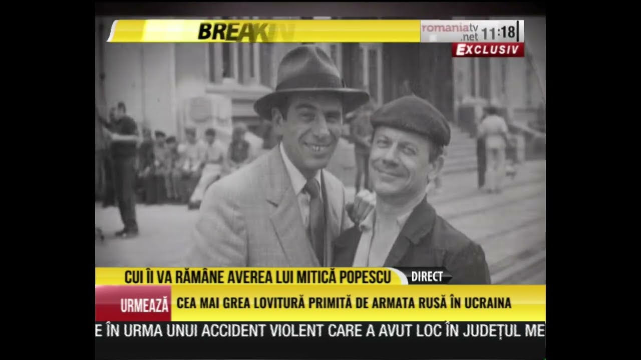 Mitică Popescu a murit. Cui &icirc;i va răm&acirc;ne averea marelui actor