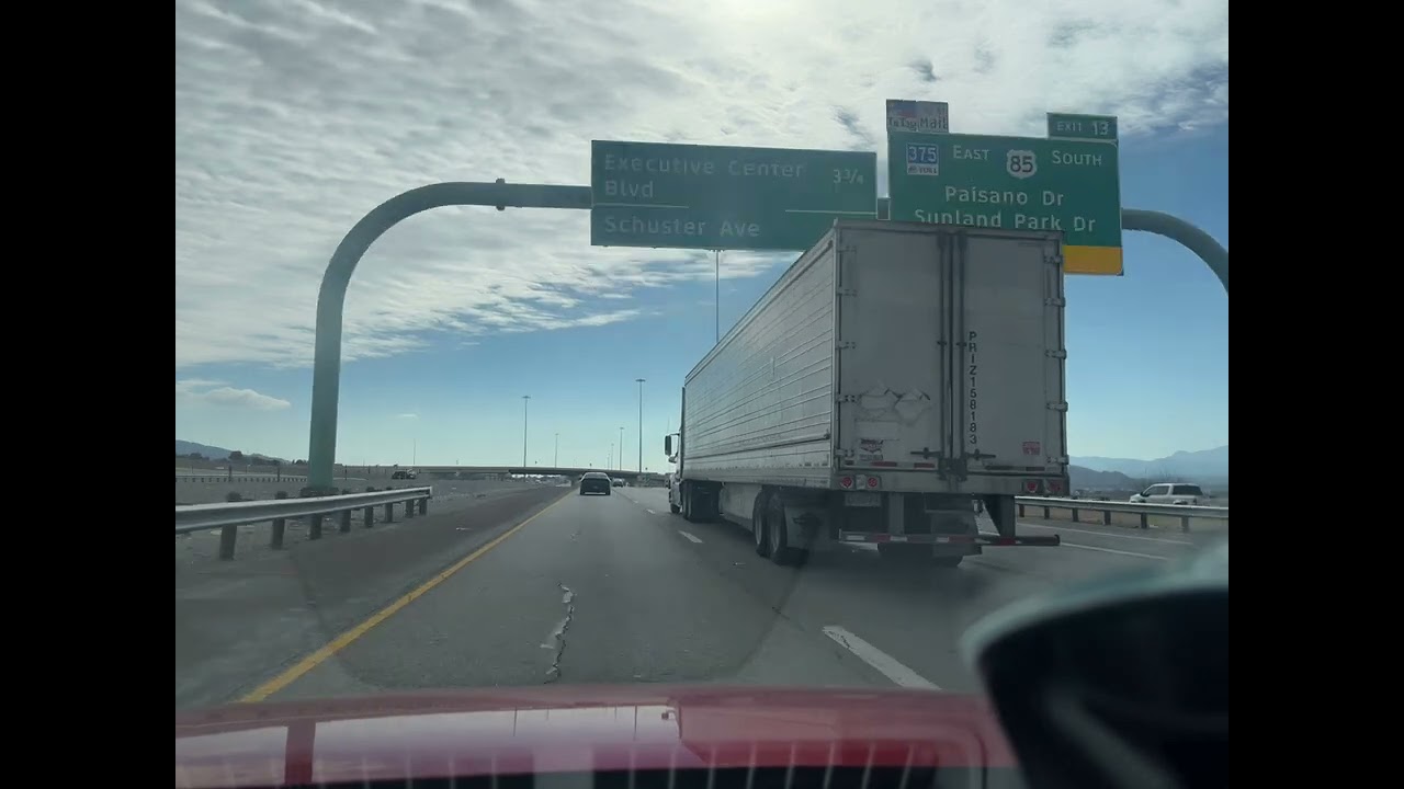 Going around El Paso i10 to Loop 375