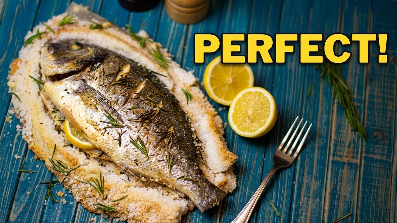 Cum se face dorada în crustă de sare 🐟 | Dorada la cuptor, rețetă simplă și delicioasă! 🍽️✨