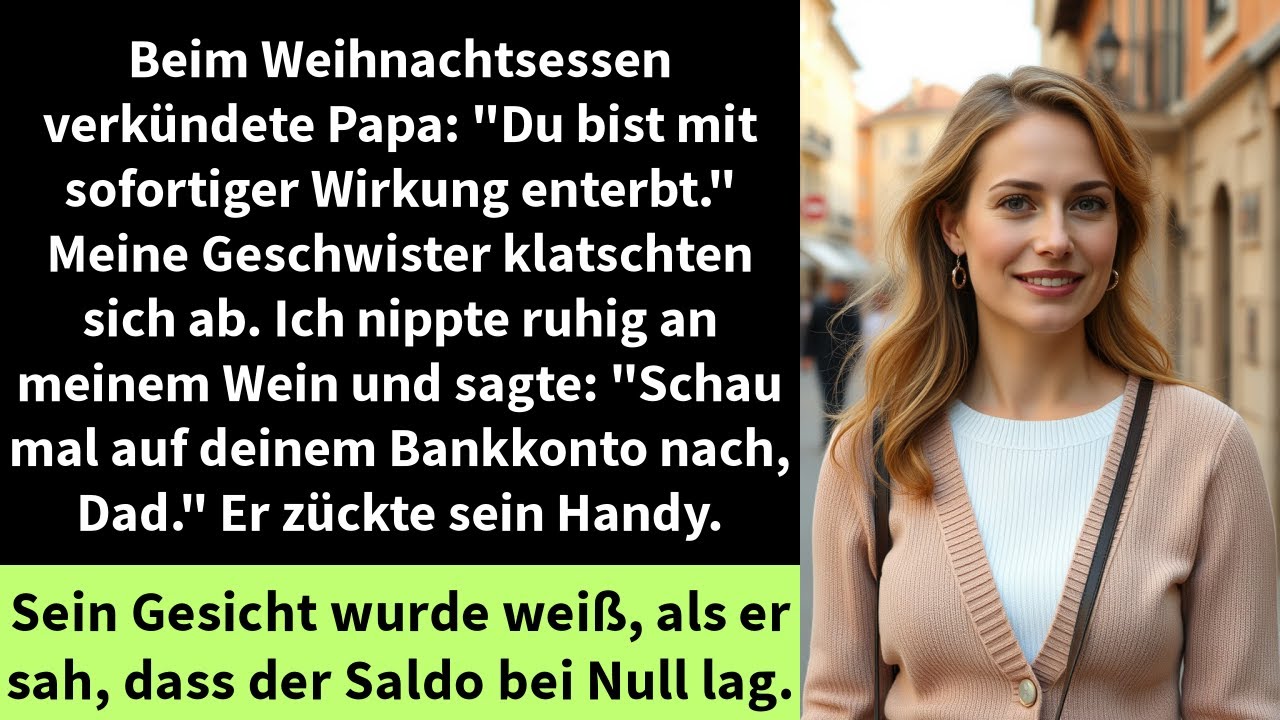 Beim Weihnachtsessen verkündete Papa: 
