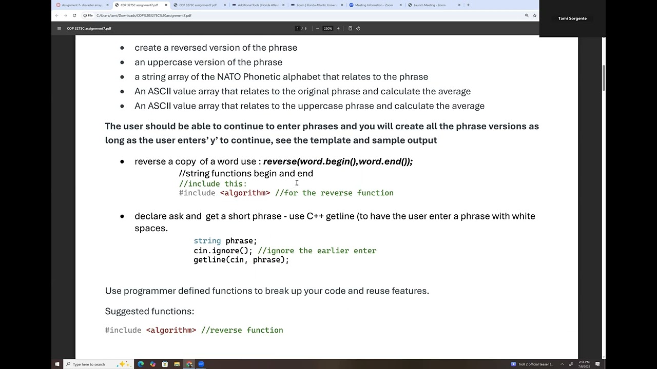 Assign7 Video 1