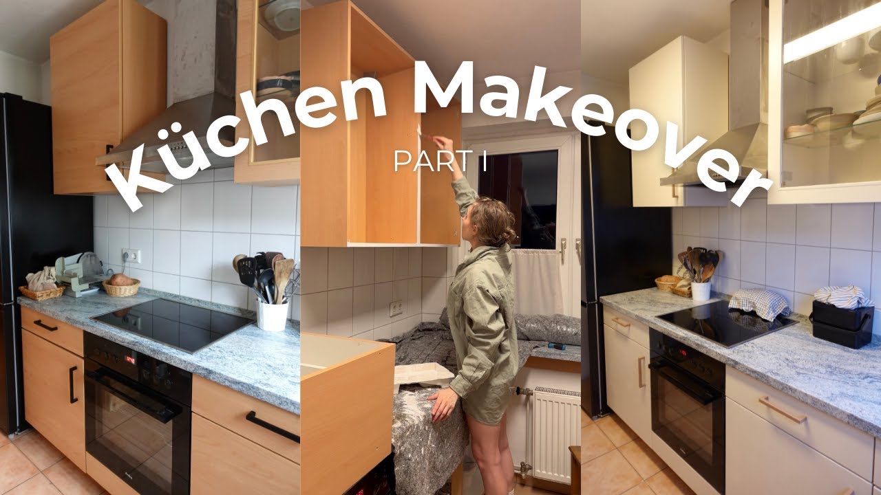 Ich gestalte unsere alte Einbauküche um | DIY Küchen Makeover
