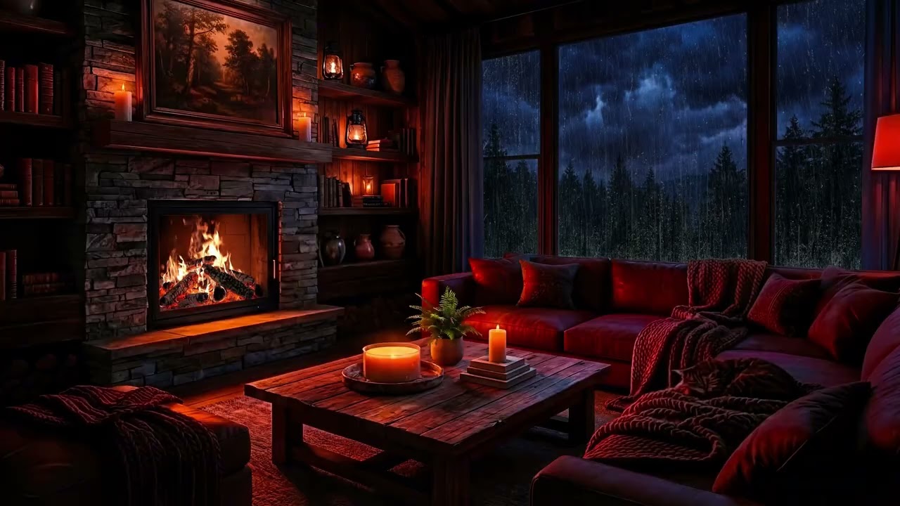 Soft Piano Music with Rain Sounds 🌧️ Cozy Bedroom Ambience for Sleep & Relaxation