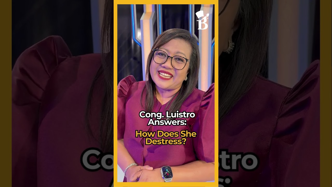 How does Cong. Gerville Luistro relax after a long day? 💆🏻&zwj;♀️