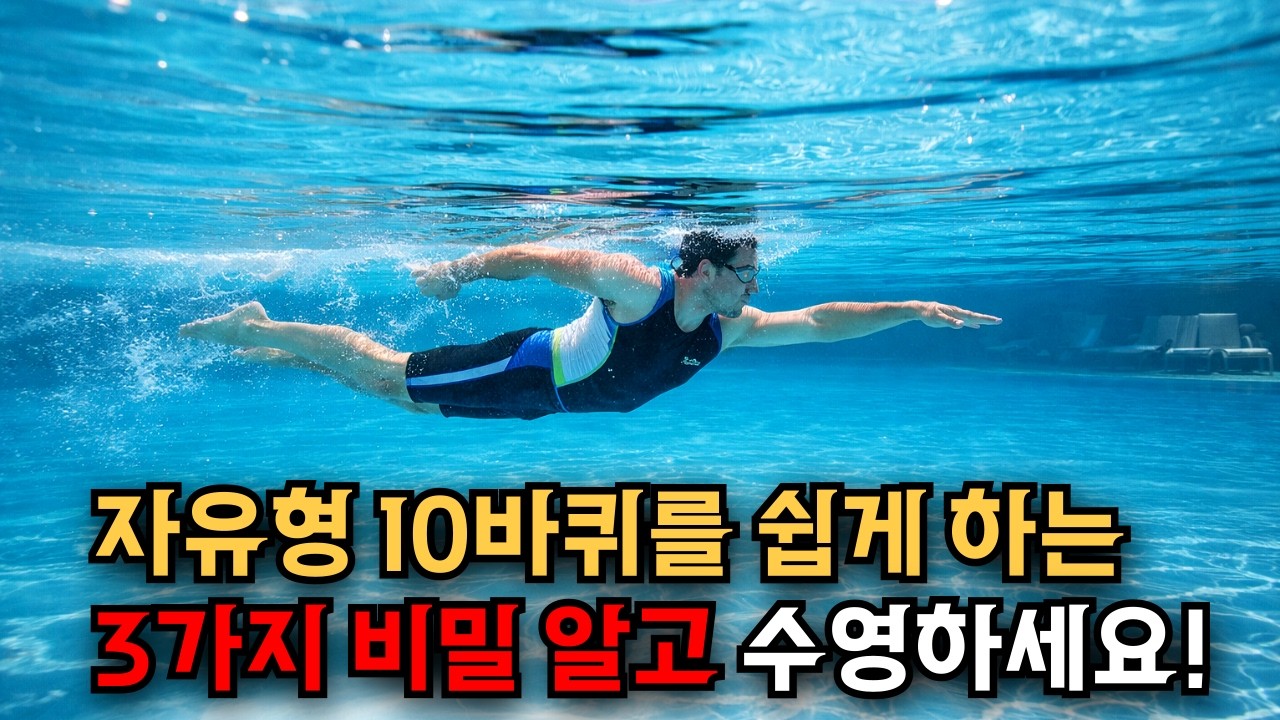 초보자가 자유형 10바퀴를 돌 수 있는 3가지 비밀