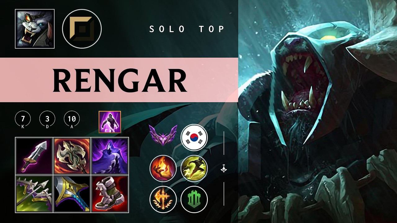 Rengar Top vs Ambessa - KR Master Patch 26.04