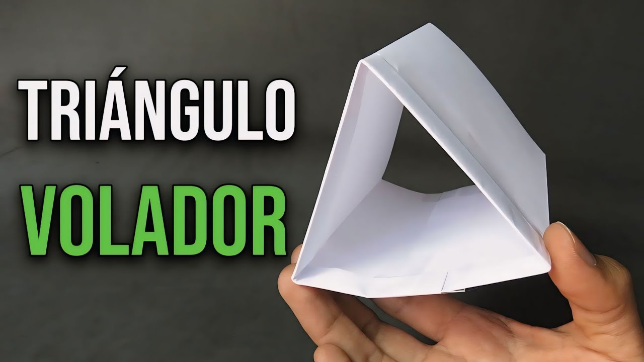 Como Hacer un "TRIÁNGULO VOLADOR" Divertido y Fácil! | how to make a paper airplane 