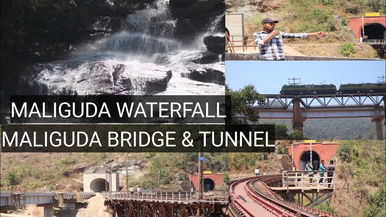 Maliguda Waterfall | Maliguda bridge | Maliguda Tunnel | Maliguda Second tunnel bridge Waterfall 