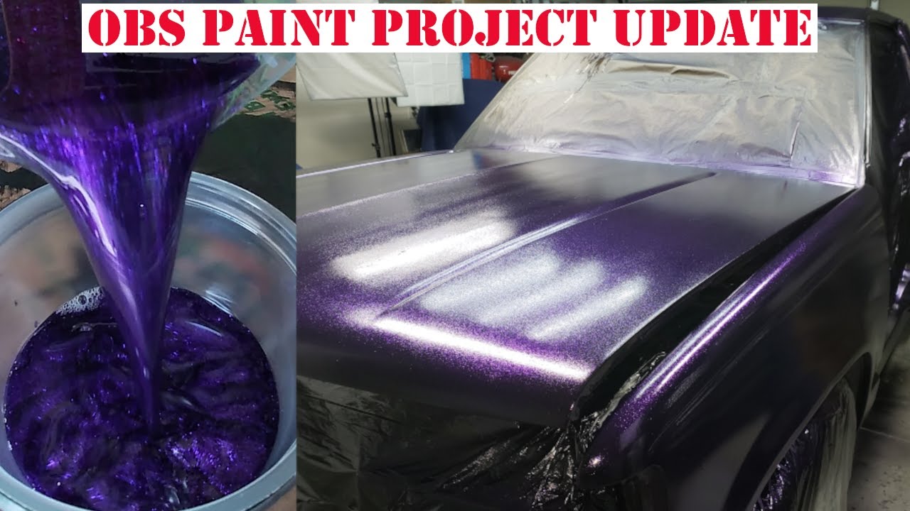 Покраска Rustoleum, металлическая чешуйка, speedokote, 2k, прозрачный, OBS, грузовик Chevy Projec...