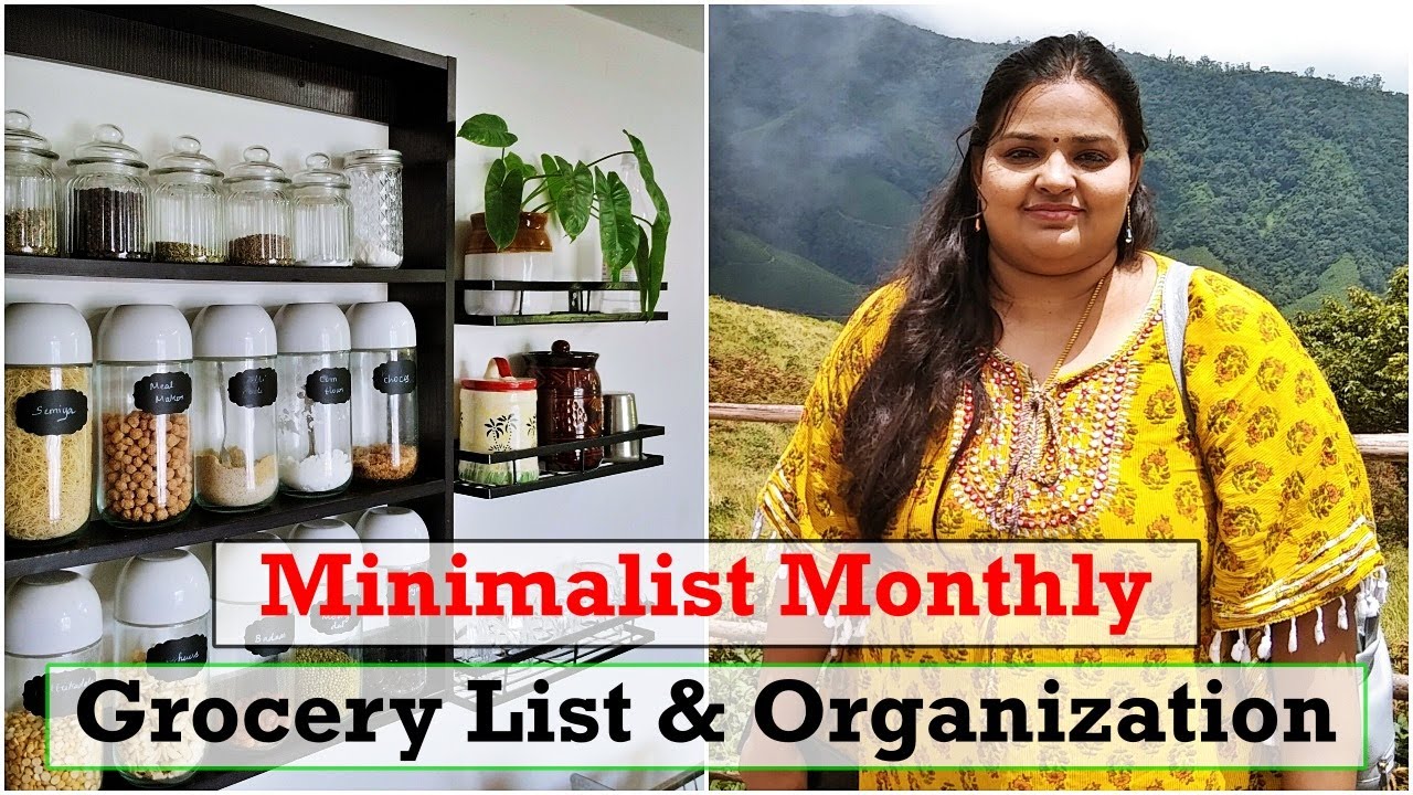 Minimalist Monthly Grocery List & Grocery Organization | Weekly Meal Planning & Shopping Ideas