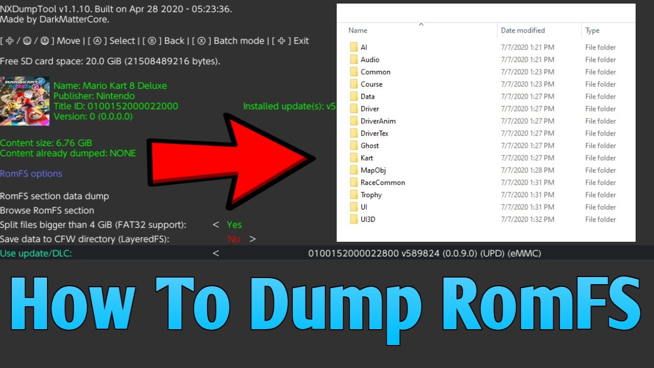 [Switch] Как сделать дамп RomFS игры
