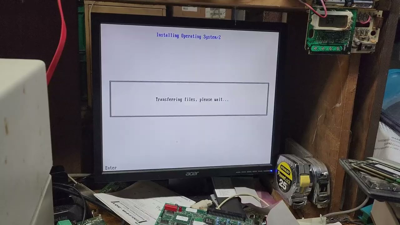 OS2 1.3 на IBM PS2 50Z с поддержкой сети.