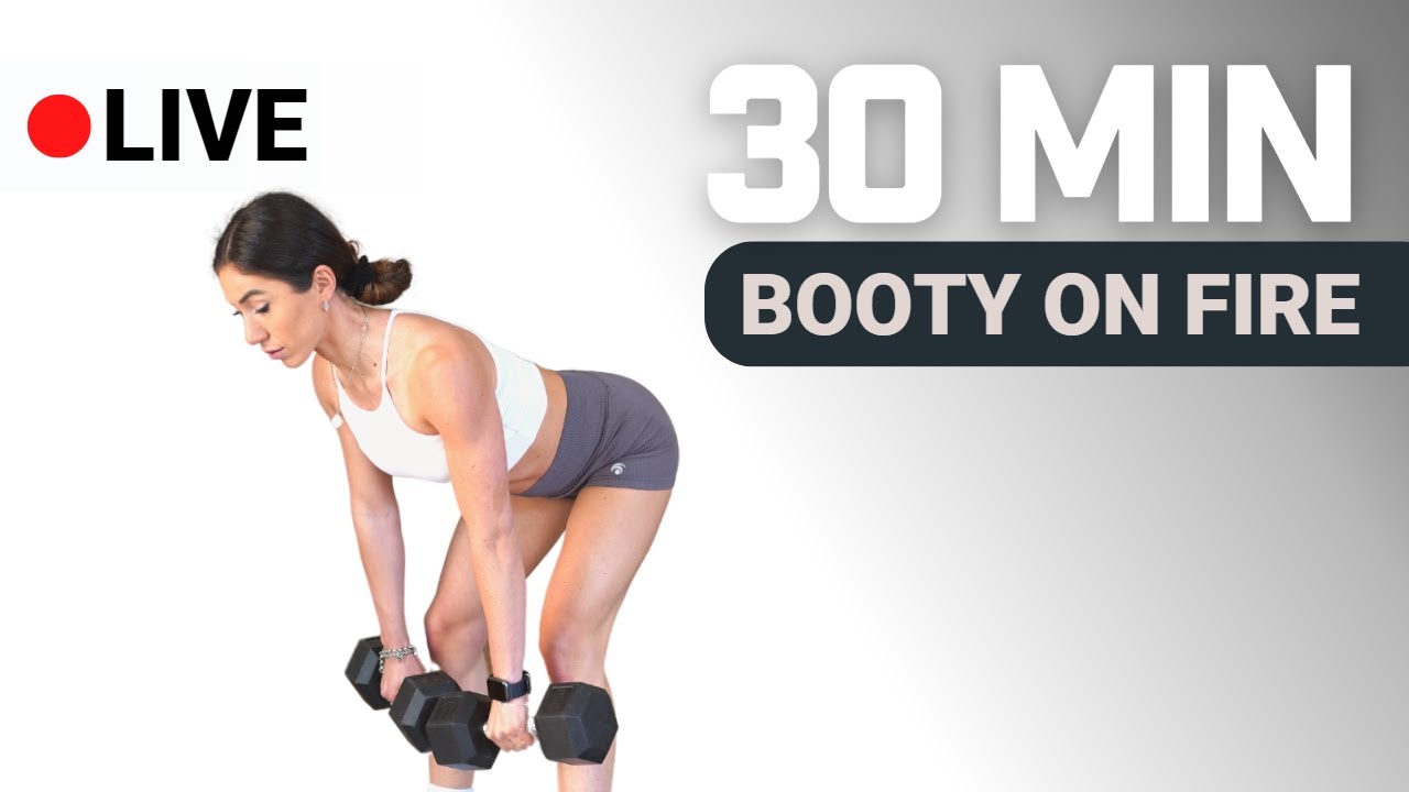 LIVE BOOTY ON FIRE (22) - 30 minuti di allenamento con esercizi per glutei alti e tonici