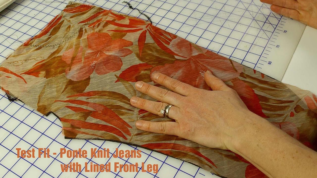 J Stern Designs l Test Fit - Ponte Jeans with Lined Front Leg