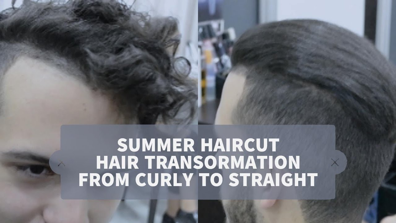 Disconnected Undercut | Hair transformation | From Curly To Straight | Mens Hair July 2016