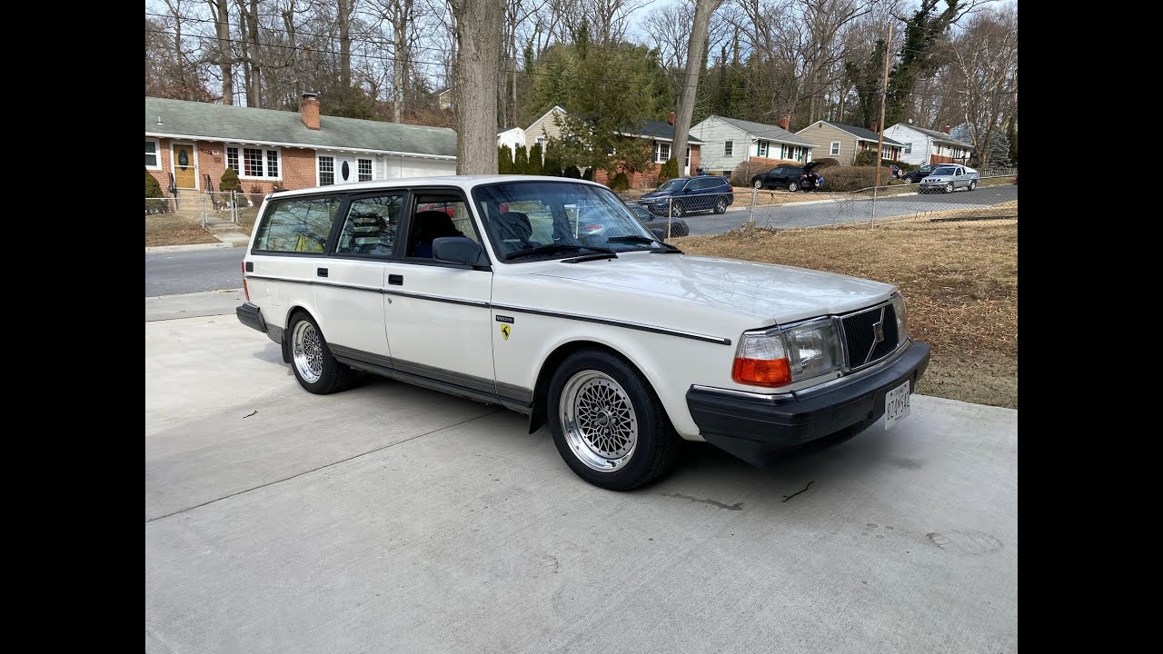 Volvo 240 - first start after a long stint in the shop