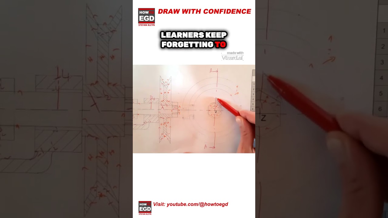 FIVE Common Mistakes in Mechanical Drawings! #mechanicaldrawing  #engineeringgraphics #engineering