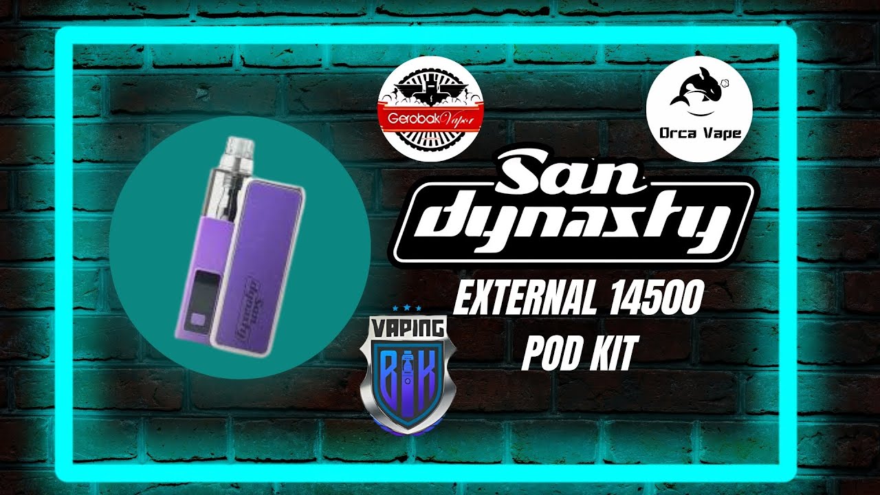 San Dynasty external battery pod kit by Orca Vape and Gerobak vapor