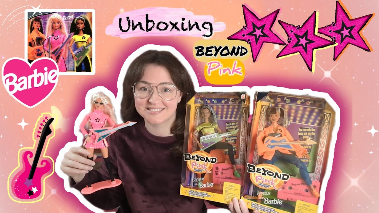 Unboxing Beyond Pink Barbie, Christie & Teresa 1998! Think Pink!!