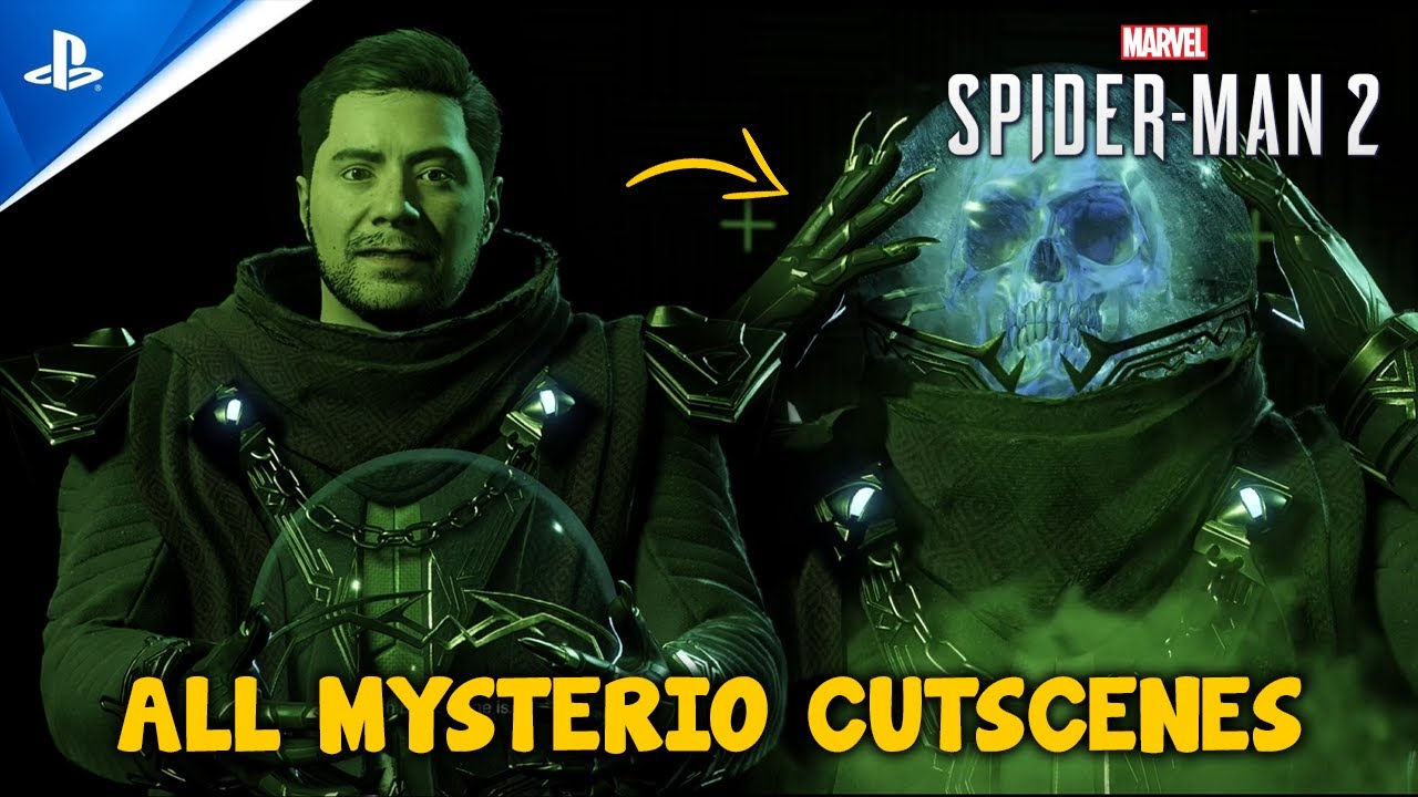 All Quentin Beck Mysterio Cutscenes in SPIDER-MAN 2