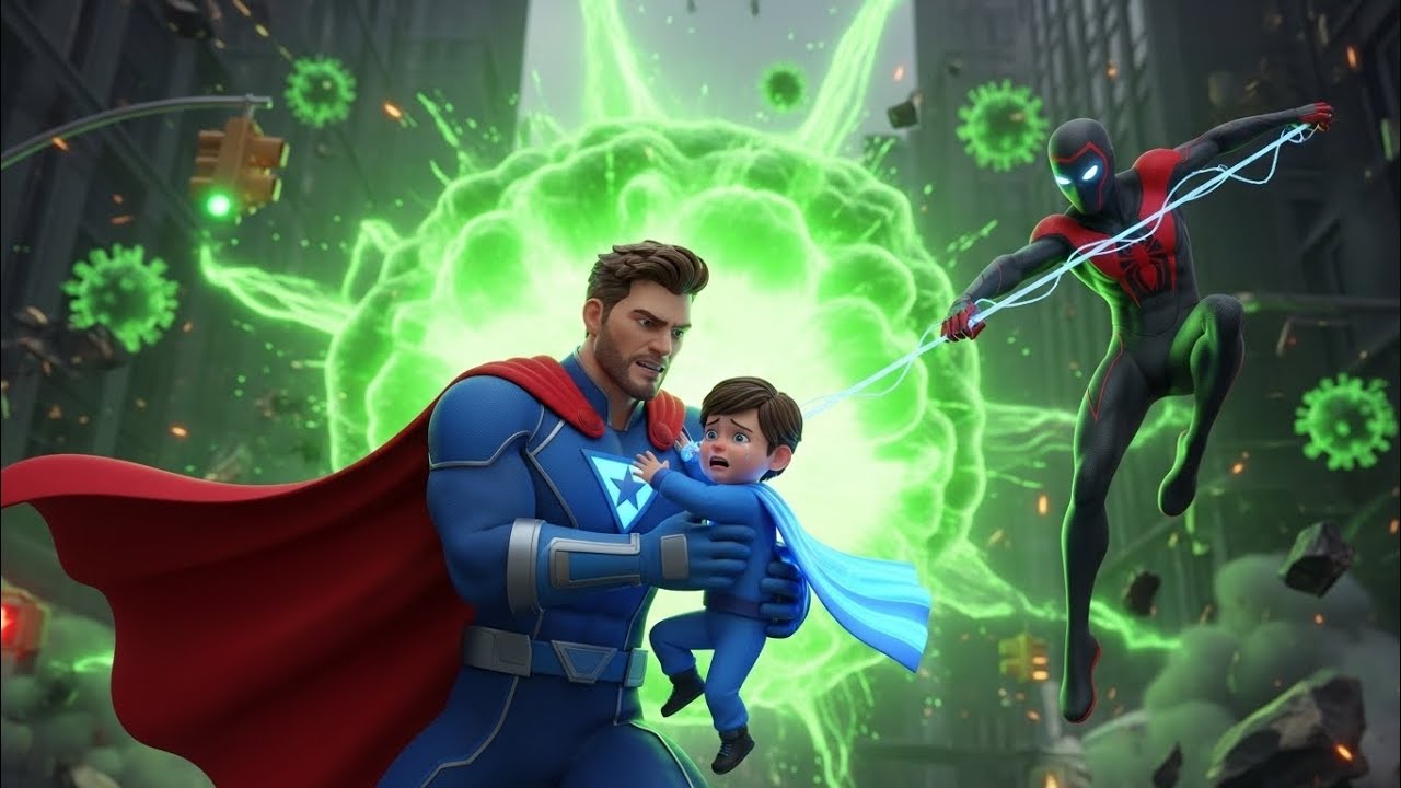 Superhero Family Faces Extinction-Level Virus Attack | Emotional Rescue Adventure