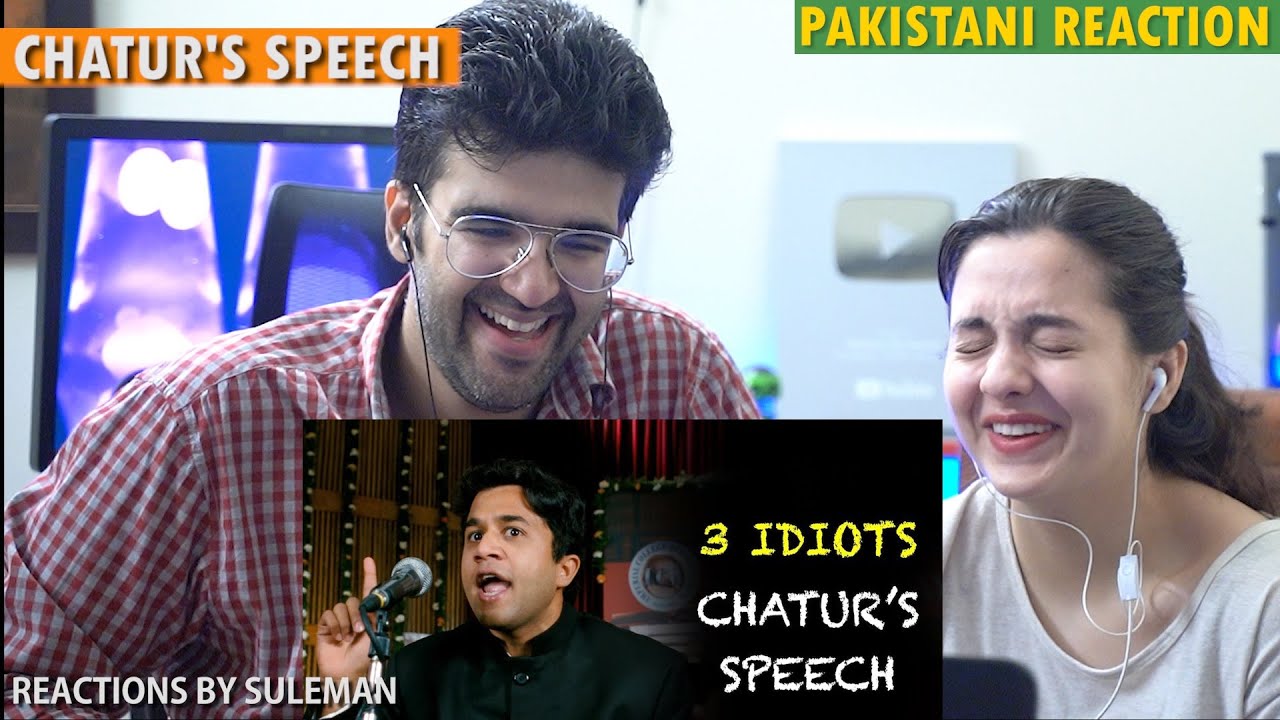 Pakistani Couple Reacts To Chatur's Speech | 3 Idiots | Aamir Khan | R Madhavan | Sharman Joshi