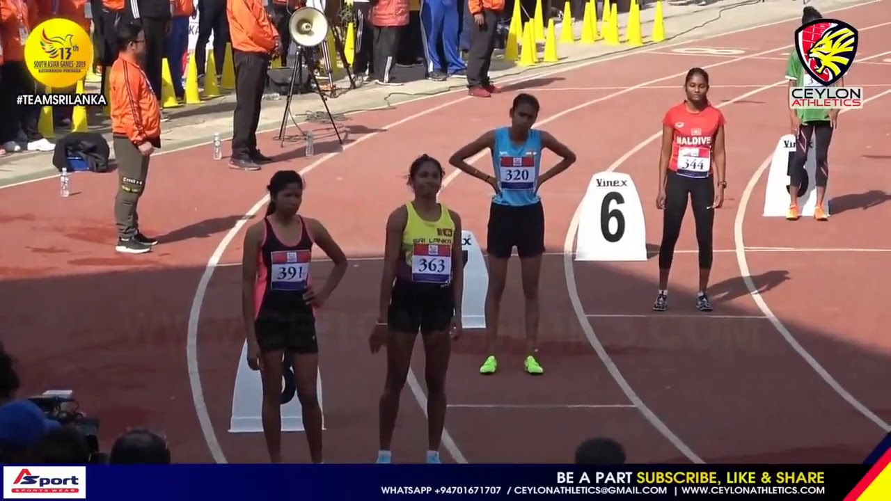 800M Women Final -13th South Asian Games 2019 .Dilshi රනින් බබළයි