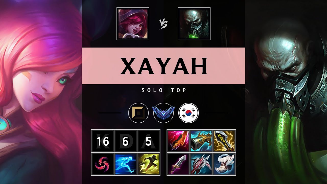 Xayah Top vs Urgot - KR Diamond Patch 25.08