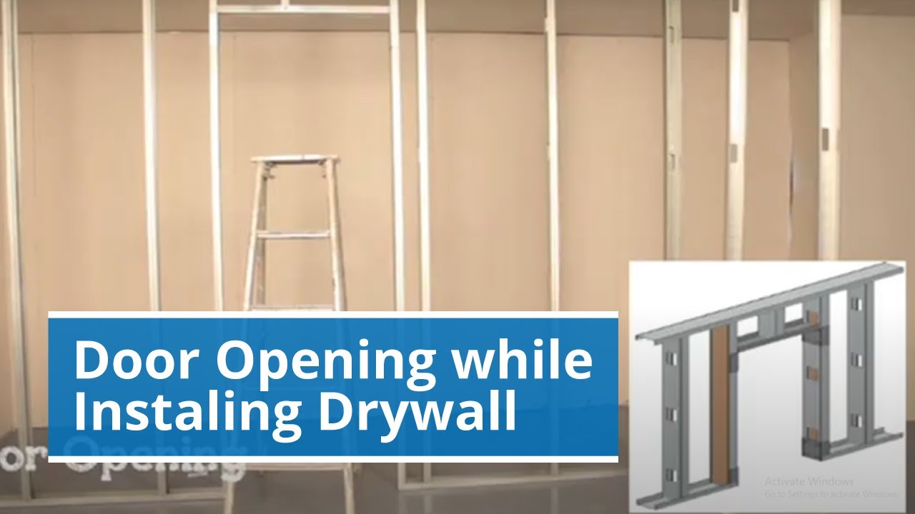 Step by Step process of Door Opening junction while installing Drywall