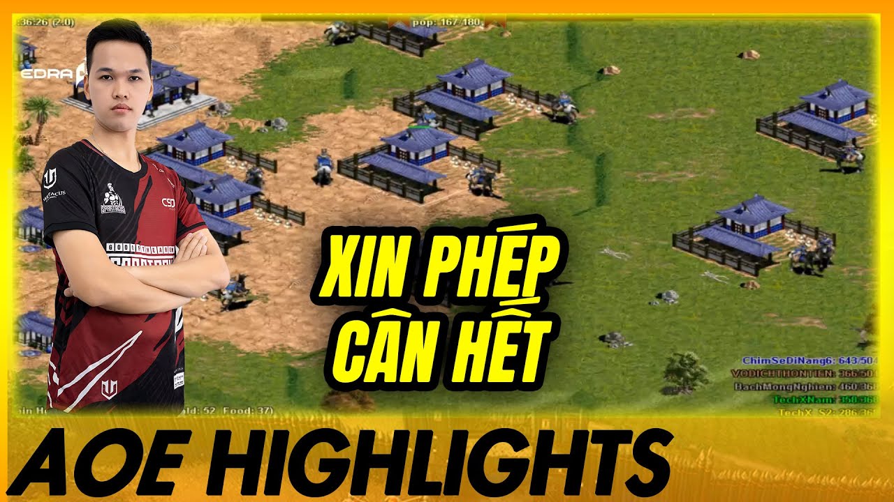 Đẳng cấp CSDN - Yamato L&Ecirc;N 4 PH&Uacute;T 22 C&Acirc;N BẢN ĐỒ | AoE Highlights #aoe