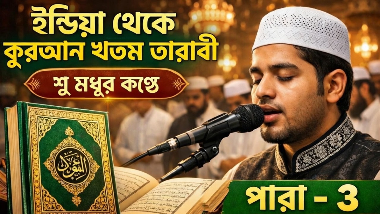ইন্ডিয়া থেকে কুরআন খতম তারাবী পড়ে শুনাচ্ছেন হাফেজ কারি মাওলানা সাদ সাহেব