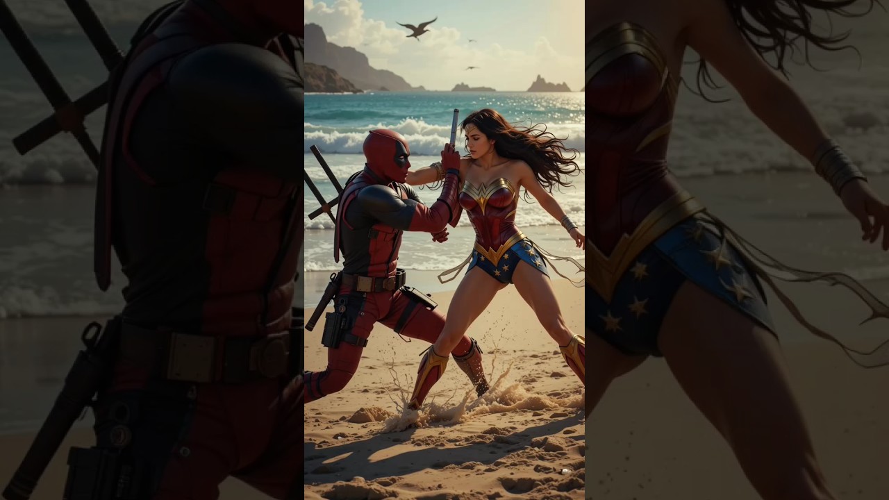 Deadpool Vs Wonder Woman #marvel #shorts #viralvideo #trending #short #video #viralshorts #fun
