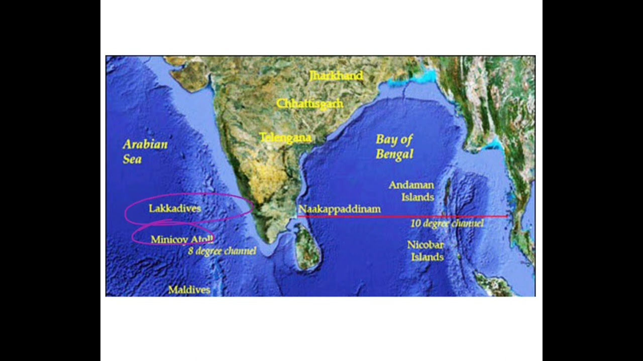 Eight Nine and Ten Degree Channels | Indian Geography | Question of the Day | by Shikha Gupta Ma'am