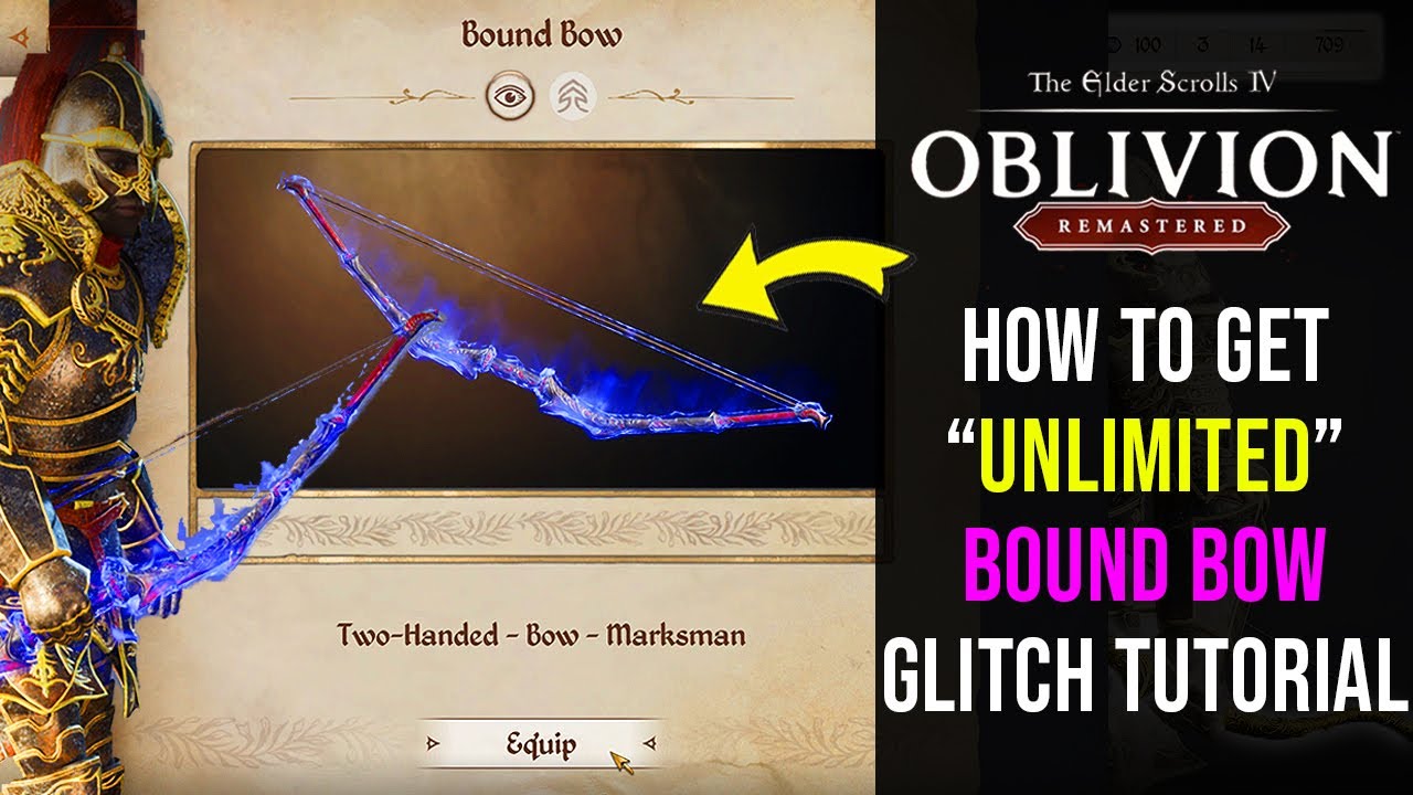 How To Get The *Best Starter Bow* Bound Bow UNLIMITED AMOUNT OF TIME GLITCH | Oblivion Remastered