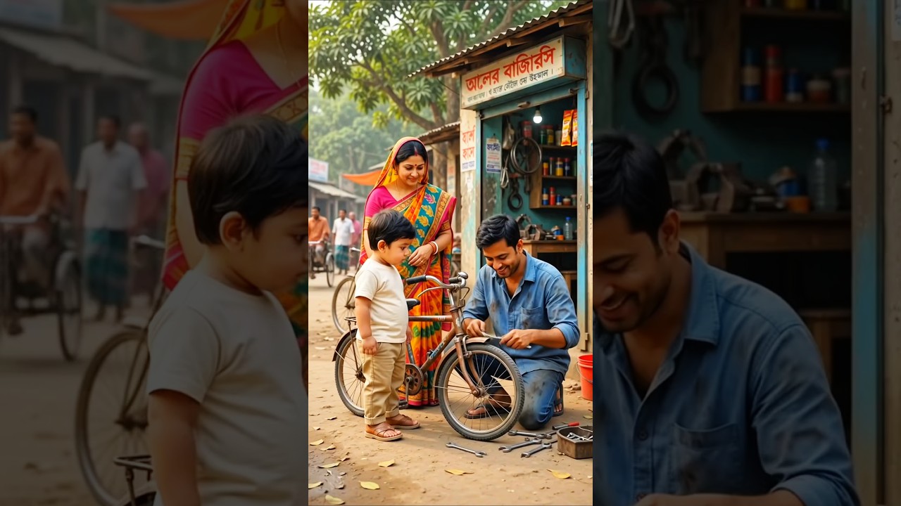 🚲😂 Baby&rsquo;s Funny Bicycle Problem Made Everyone Laugh! #shorts