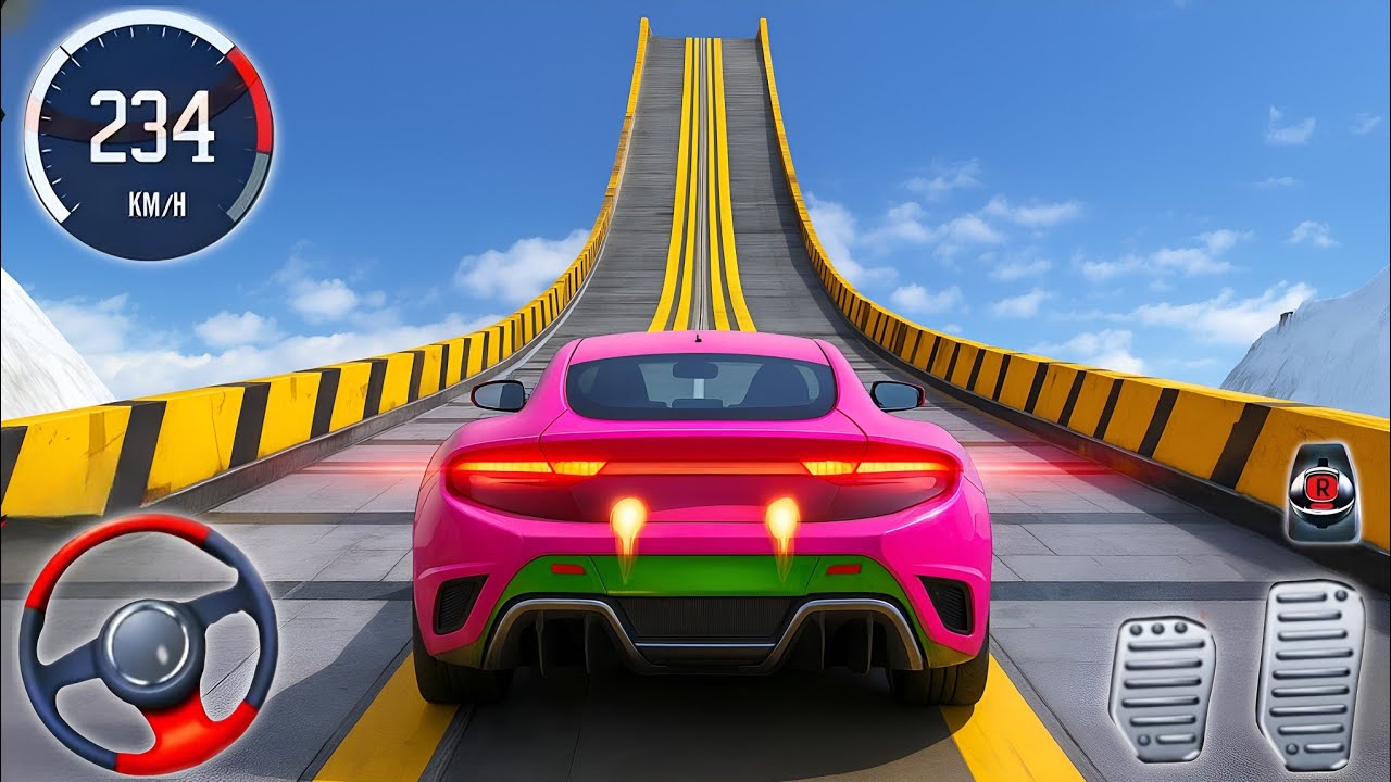 Mega Ramp Car Racing 3D – Extreme Stunts & Impossible Tracks!