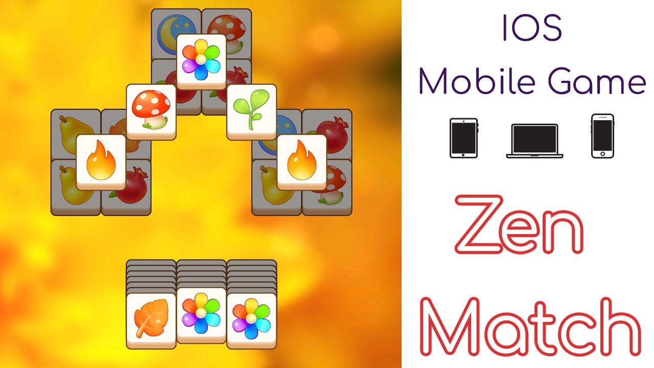 Zen Match - iOS Mobile Game - Chill - Mahjong Style ASMR?