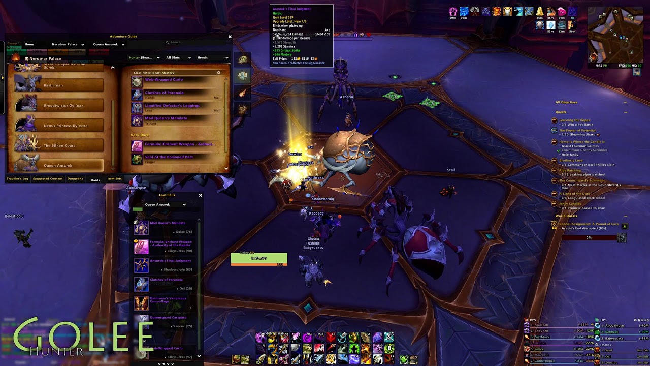 WoW Firestorm: Golee | Raiding HC | 624 iLvl