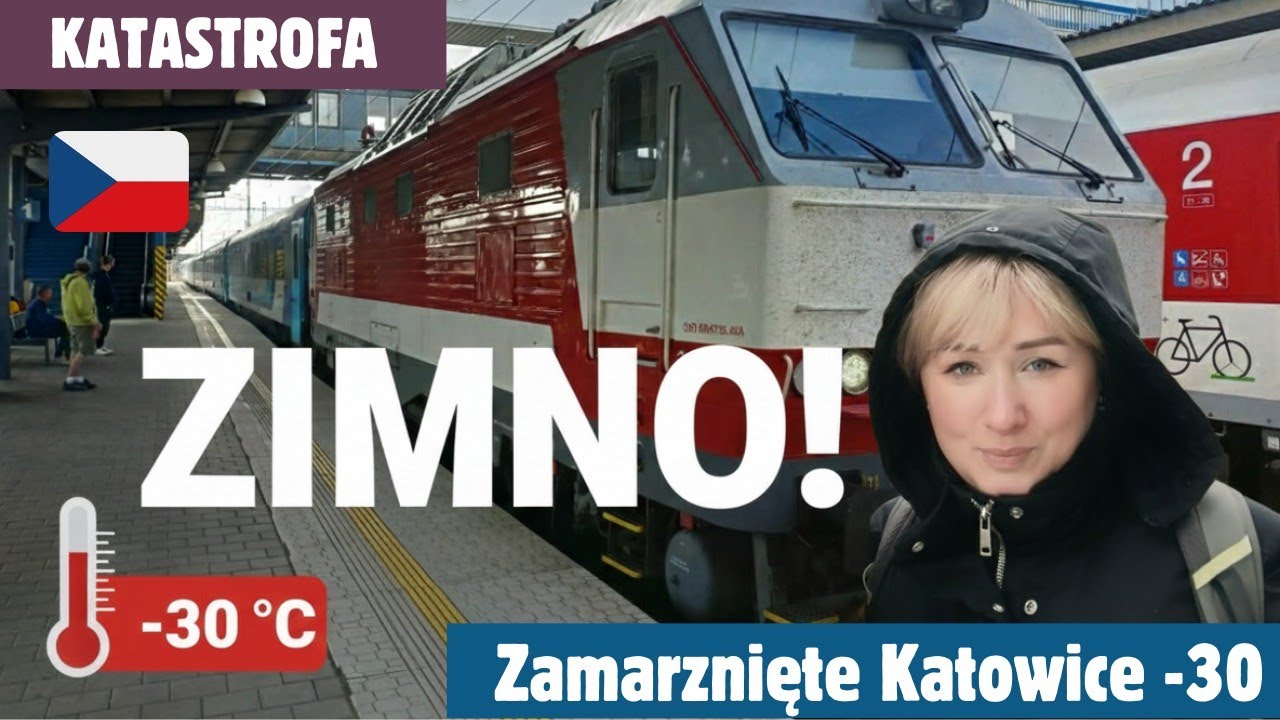 🇨🇿 Test Wytrzymałości Pociąg z Budapesztu do Warszawy w ekstremalnym mrozie -30 stopni!!!