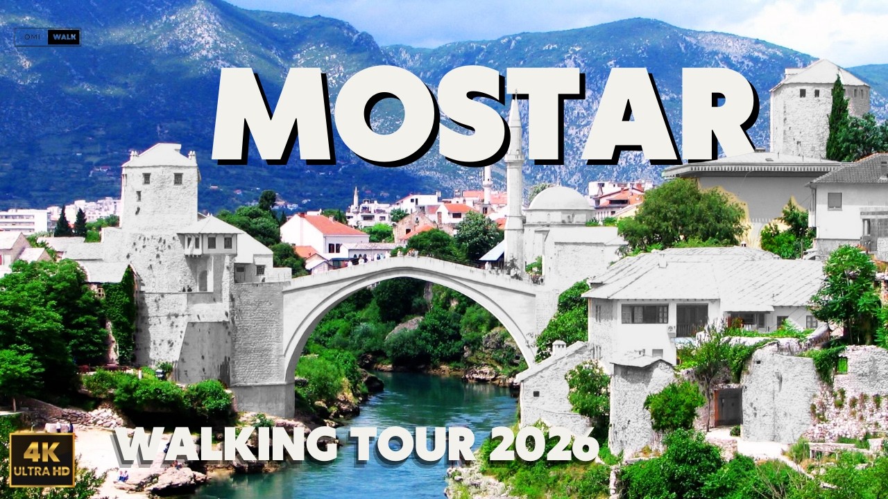Mostar | BOSNIA & HERZEGOVINA 🇧🇦 Walking Tour 2026 [4K Full HD]