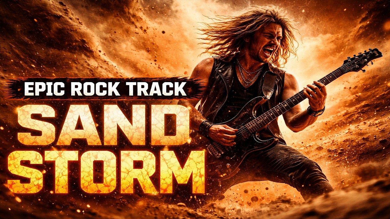 SAND STORM 🌪️ Epic Rock Instrumental | Powerful Guitar Track (No Copyright)