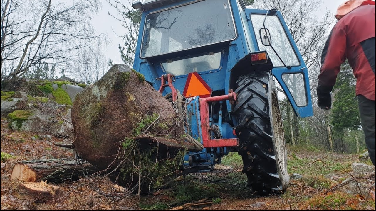 PUSHING THE OLD FORD 4600 TO ITS LIMITS BY LIFTING A 1000KG STONE!!! | New intro