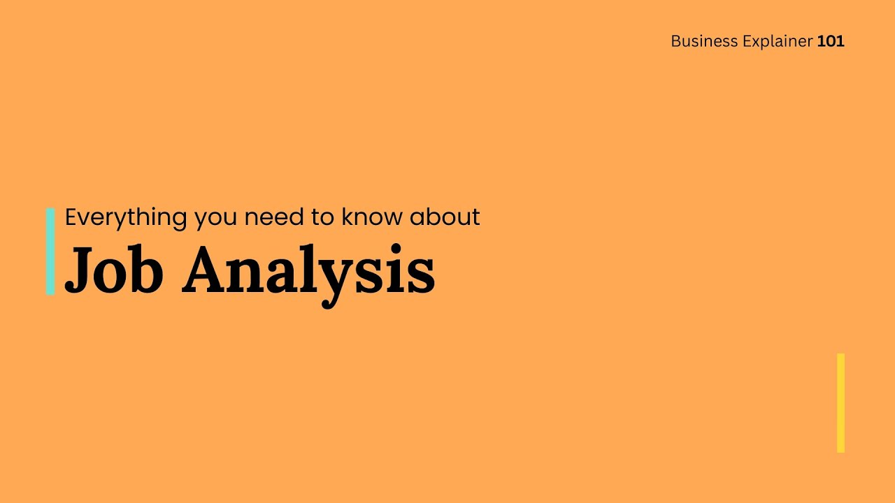 What is Job Analysis