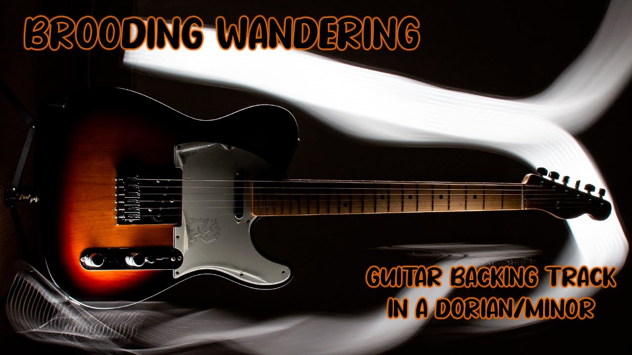 Brooding Wandering Guitar Backing Track Jam in A  Dorian |  Minor