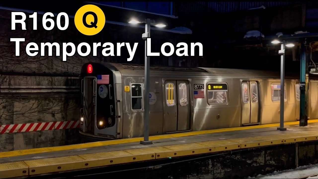 NYC Subway: R160 Alstoms Temporarily Loaned to the (Q) Line (2/25/26)