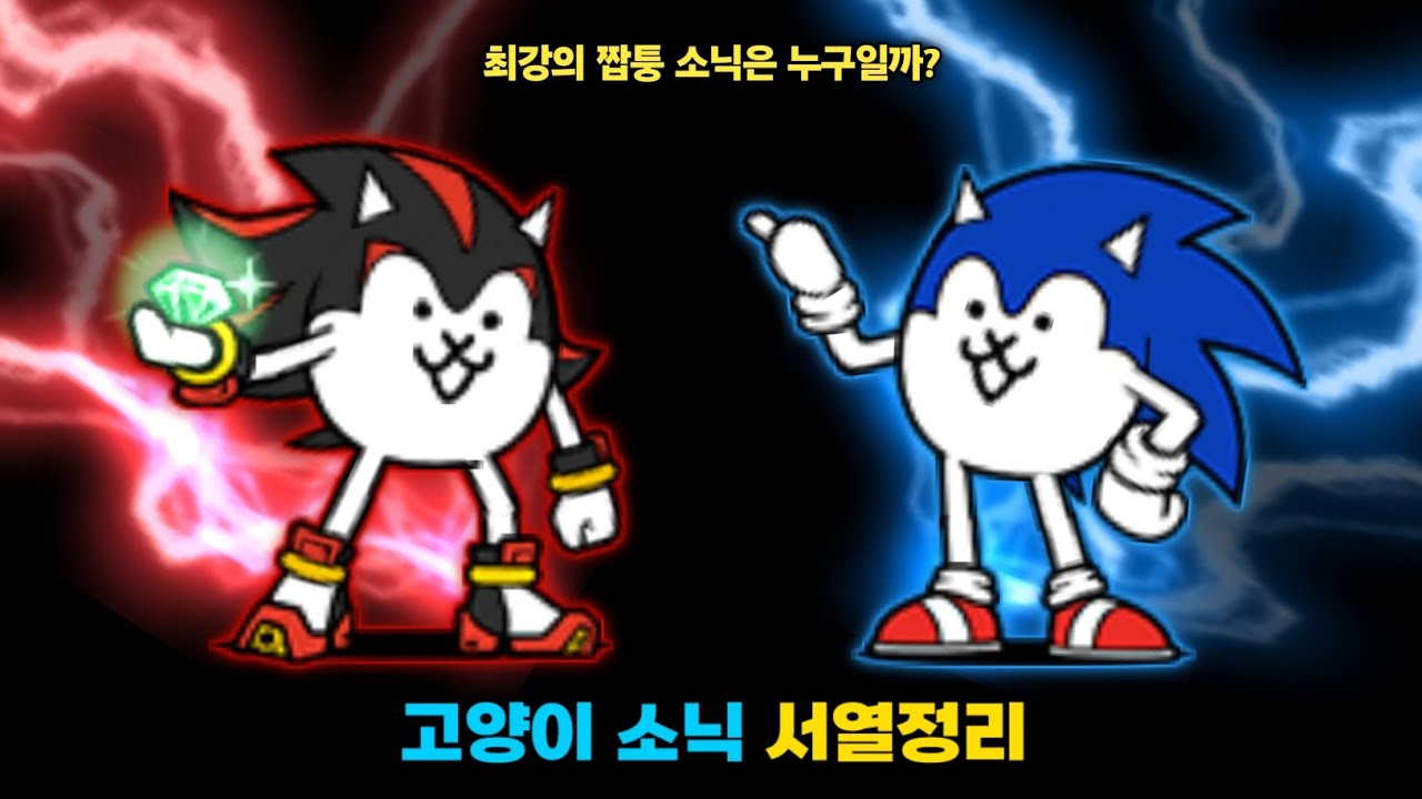 짭퉁 소닉 서열정리 [냥코대전쟁]