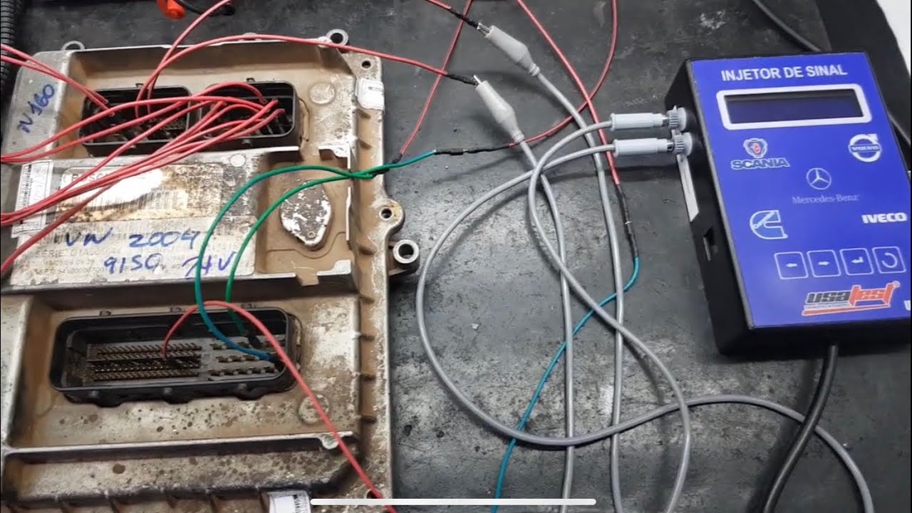 SIMULANDO O SISTEMA EDC7, EURO3, VW e FORD - INJETOR DE SINAL DIESEL USA-160