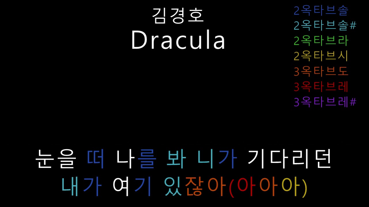 김경호 - Dracula (음정체크)