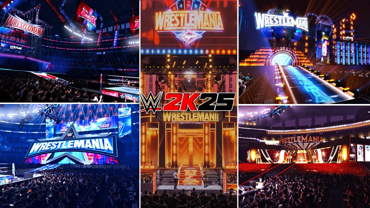 WrestleMania Arena Mods for WWE 2K25 – Vol I