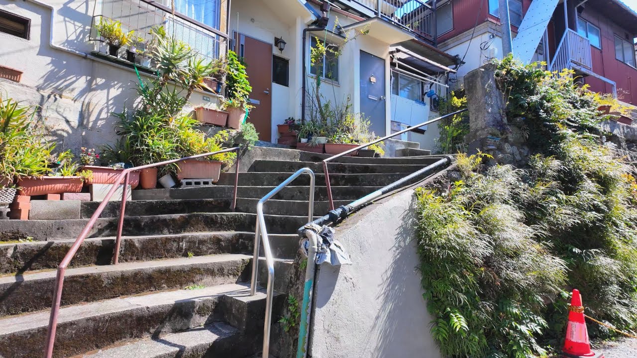 Enjoy Elevation Change Walk in Shin-Otsuka Tokyo 4K